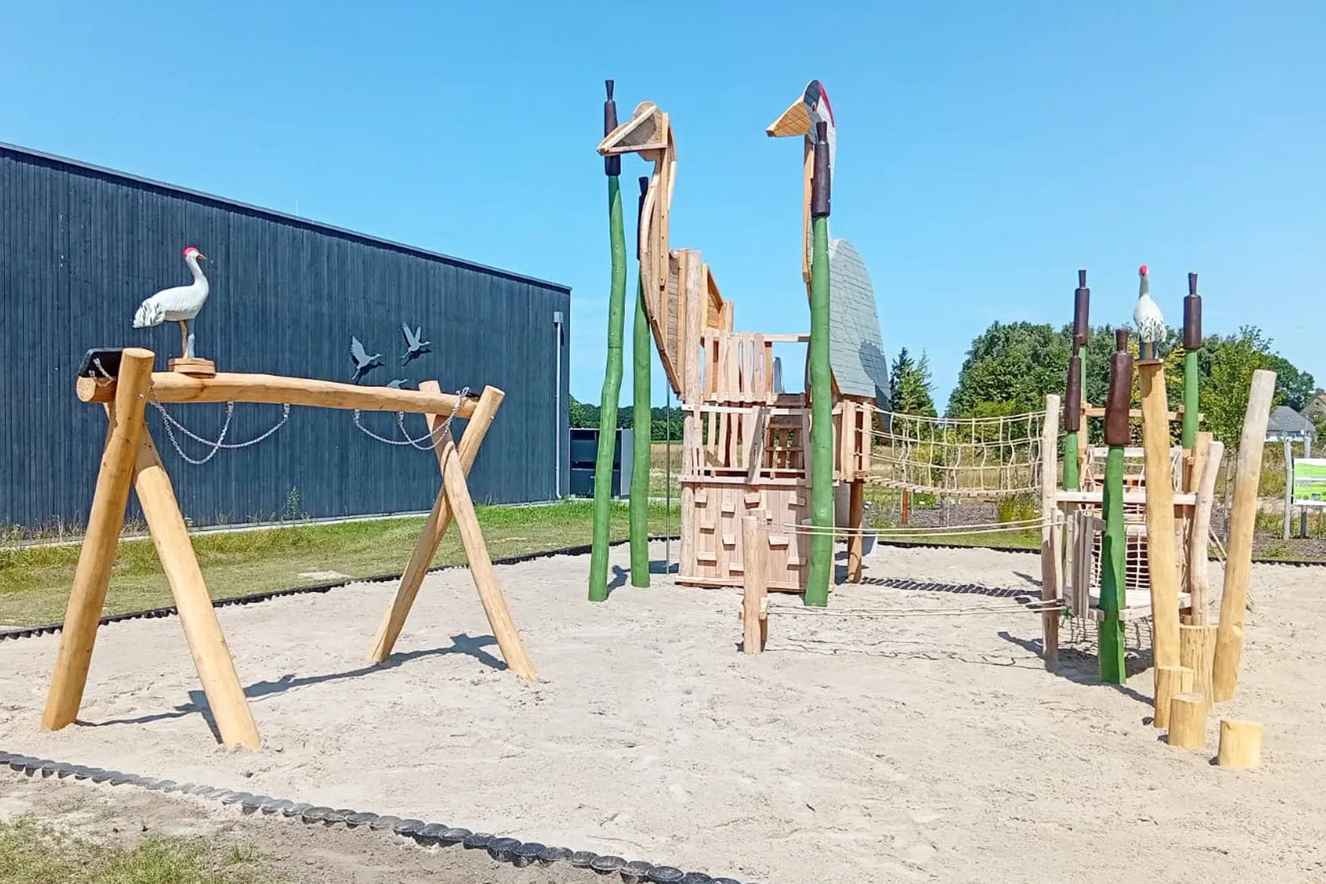 Neue Spielanlage im NABU-Erlebniszentrum Kranichwelten